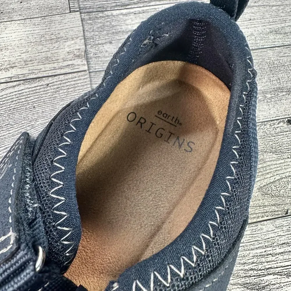 Earth Origins Shoes Womens Size 10 Navy Eliah Mary Jane Comfort Sandals Walking - Picture 8 of 15